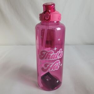 Paris Hilton Motivational Water Bottle Pink That’s Hot 64 Oz Flip Top Straw